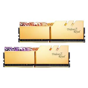 رم CL18 DDR4 جی اسکیل 64 گیگابایت 4000MHZ مدل TRIDENT ROYAL GOLD G.SKILL TridentZ Royal RG 64GB 4000MHz Dual Channel Desktop RAM 