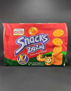 بیسکوییت ترد پریاگلد zigzag snacks PRIYAGOLD 