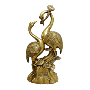 مجسمه جفت لک لک برنزی