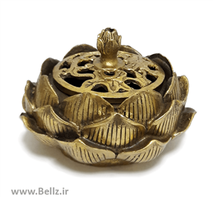 قندان طرح گل برنزی - کد ۱