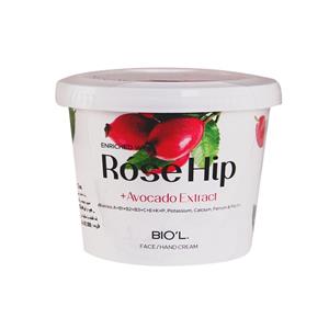 کرم مرطوب کننده بیول مدل ROSE HIP حجم 250 میلی لیتر Biol Face And Hand Cream With Rose Hip Avocado 250ml 