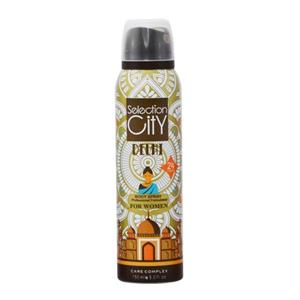 اسپری خوشبو کننده بدن زنانه سلکشن سیتی مدل delhi حجم 150 میلی لیتر Selection City Body Spray Delhi For Women 150ml