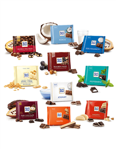 شکلات ریتر اسپرت (Ritter Sport) فندقی بدون گلوتن و لاکتوز مقدار 100 گرم