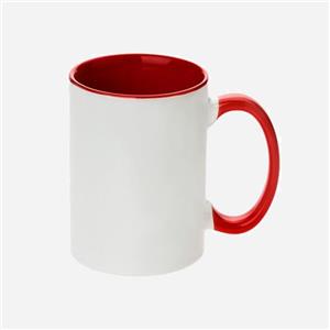 ماگ دسته و داخل رنگی طرح دلخواه