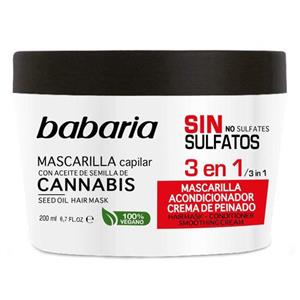 ماسک مو باباریا مدل Babaria Cannabis Mask 3 in 1 حجم 200 میلی لیتر