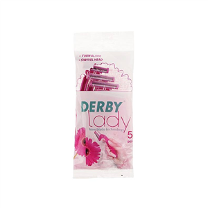 خودتراش دربی مدل Lady بسته 5 عددی Derby Lady Blade Shave Blade Pack Of 5