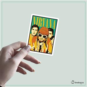استیکر Nirvana Band bdr24