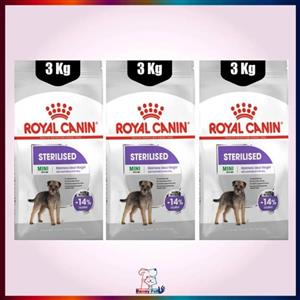 غذای خشک سگ مینی استریلایزد عقیم شده رویال کنین (Royal Canin Mini Sterilised) وزن 3 کیلوگرم