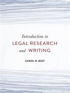 کتاب Introduction to Legal Research and Writing 