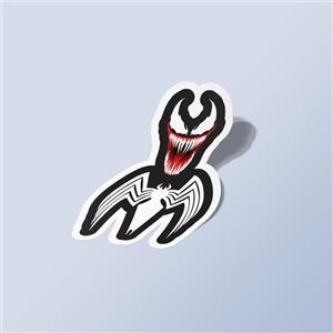 استیکر Venom Face and Symbol