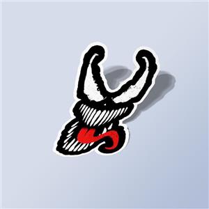 استیکر Venom Scary face 2