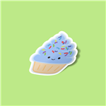 استیکر Blueberry Cupcake