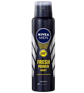 اسپری مردانه فرش پاور 150 میلی لیتری نیوآ Nivea Fresh Power Spray For Men