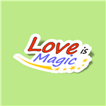 استیکر  love is magic