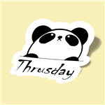 استیکر   panda love thursday