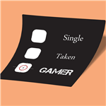 استیکر single taken gamer