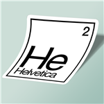 استیکر Helvetica Element