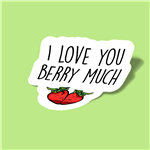 استیکر I love you berry much