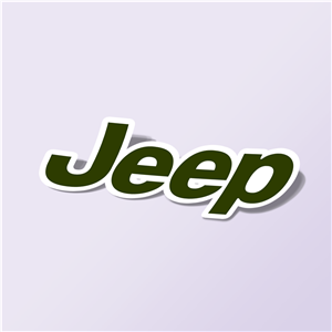 استیکر Jeep-logo-green