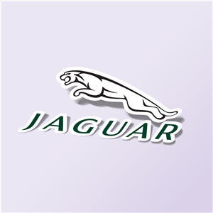 استیکر Jaguar-symbol-green