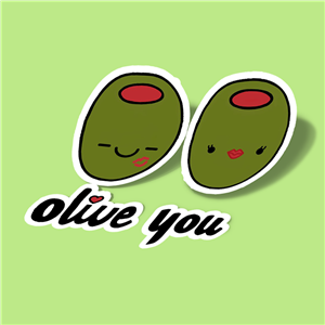 استیکر Olive You 