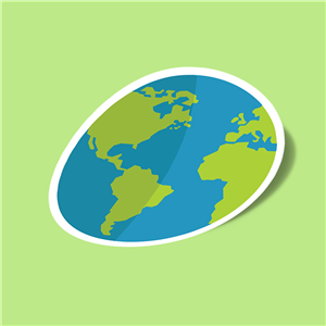 استیکر Green Earth