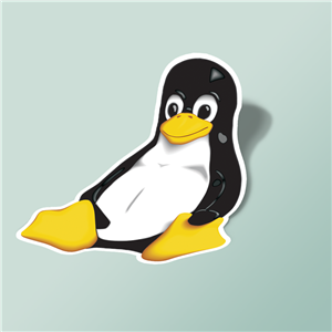 استیکر Linux Tux 