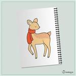 دفتر یادداشت orange deer