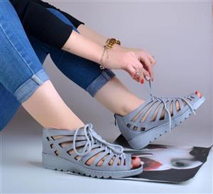 صندل دخترانه جلو بندی پشت زیپی anil-35