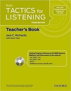 کتاب معلم تکتیس فور لیسنینگ بیسیک Tactics for Listening Basic: Teacher's Book Third Edition