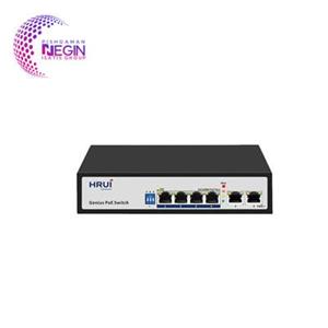 سوئیچ 4 پورت PoE اچ ار یو ای HRUI HR100-AF-42N