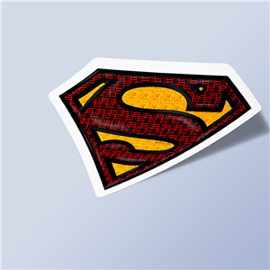 استیکر superman-hand-art