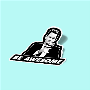 استیکر Be Awesome  بارنی