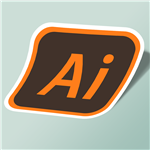 استیکر adobe Illustrator