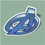 استیکر avengers logo