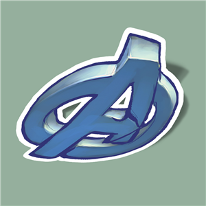 استیکر avengers logo