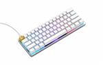 کیبورد بازی گلوریس مدل GMMK-Compact رنگ سفید یخی Keyboard Gaming Glorious white