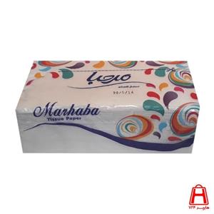 دستمال کاغذی دولا نایلونی مرحبا 100 برگ