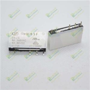 رله 24 ولت باریک 5 پایه 6 آمپر HONGFA HF41F-24-ZS