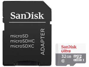 کارت حافظه سن دیسک مدل SanDisk Ultra microSDHC UHS-I Card 32G 100MB/s با آداپتور 