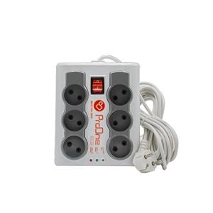 محافظ شش خانه کلیددار پرووان ProOne PPS610 1.5m ProOne PPS610 Surge Protector 1.5M