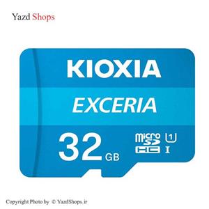 رم میکرو ۳۲ گیگ کیوکسیا Kioxia EXCERIA U1 C10 100MB s خشاب Exceria 32GB microSD Class Memory Card with Adapter 