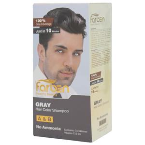 شامپو رنگ مو فاربن رنگ خاکستری شماره 3.1 حجم 150 میلی لیتر بسته 2 عددی