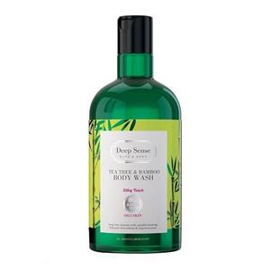 شامپو بدن بامبو و درخت چای دیپ سنس مناسب پوست چرب حجم  400 میل Deep Sense Tea Tree And Bambo Body Wash For Oily Skins