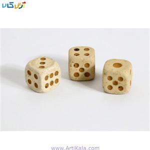 تاس چوبی بسته سه عددی