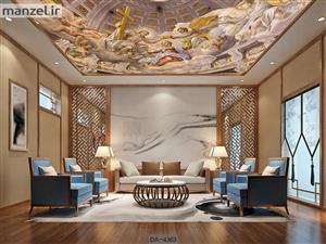 پوستر دیواری سقف طرح فرشته کد DA-4363