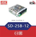 مبدل 24 به 12 ولت 2.1 آمپر مین ول SD-25B-12