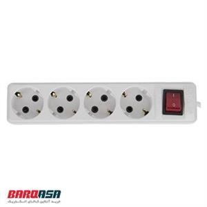 چهارراهی پلی آمید مستطیل ارت دار بدون سیم تیراژه