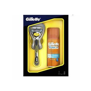 پک خود تراش و ژل ریش تراش GILLETTE  مدل FUSION PROSHIELD