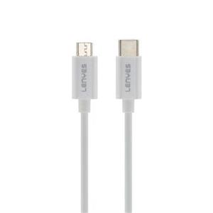 کابل تبدیل Type-C به MicroUSB لنیز مدل LC701 TC-V8 طول 1 متر